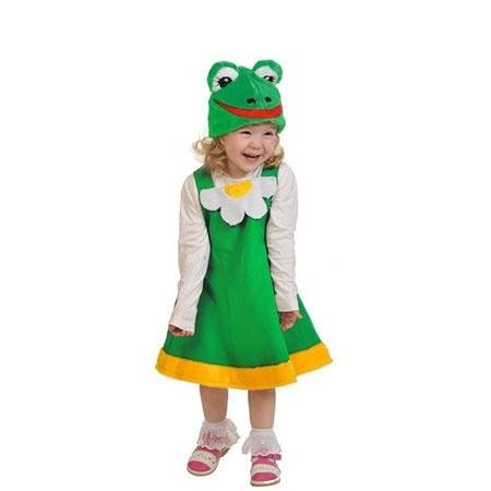 Карнавальный костюм "Лягушка". Комплект: платье, головной убор